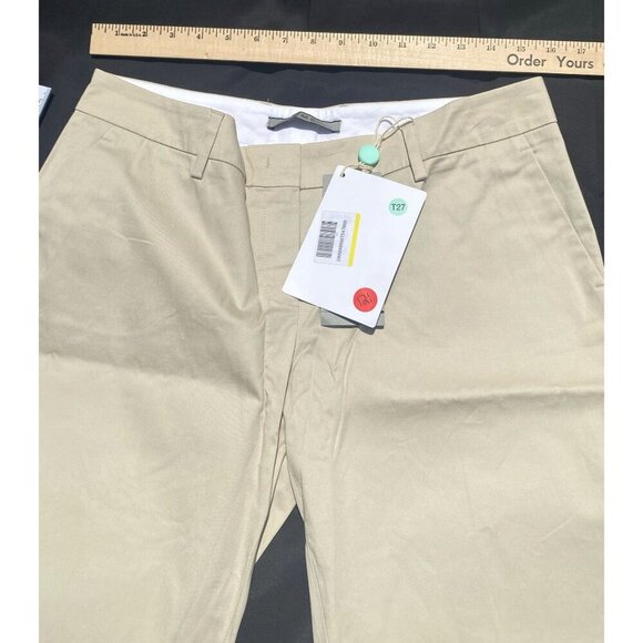 Peserico PME Men's Khaki Cotton Blend Dress Pants – Size 32x34 - Picture 2 of 3